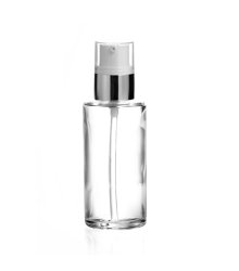 COMO 50 ml | Glass bottle 50 ml with Cream pump, silver