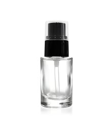 COMO 15 ml | Glass bottle 15 ml with Cream pump, black