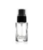 COMO 15 ml | Glass bottle 15 ml with Cream pump, black