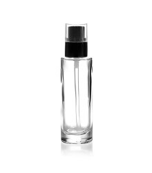 COMO 30 ml | Glass bottle 30 ml with Cream pump, black